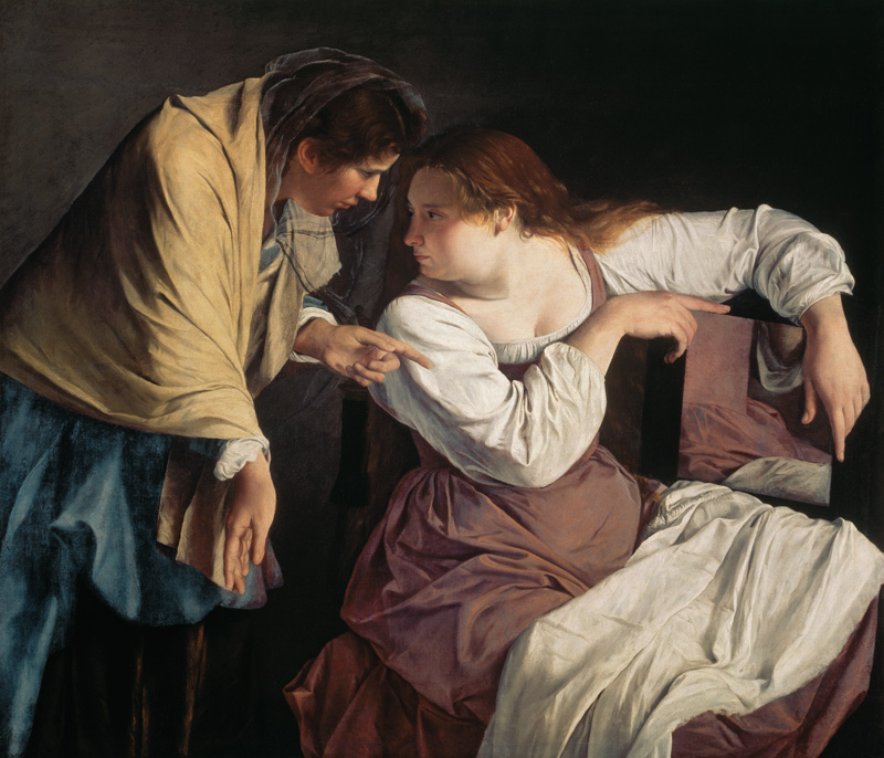 Martha Reproving Her Sister Mary à Orazio Gentileschi