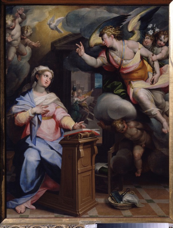 The Annunciation à Orazio Samacchini