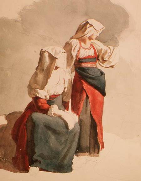 Italian Peasant Girls à Orest Adamovich Kiprensky