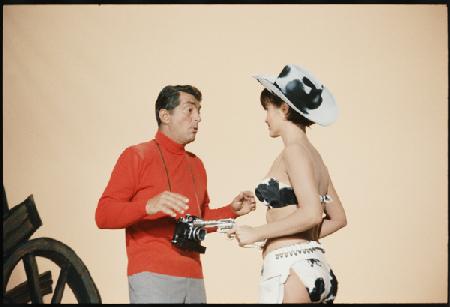 Dean Martin as Matt Helm on set The Silencers