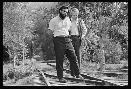 Francis Ford Coppola and Fred Astaire on set of Finians Rainbow