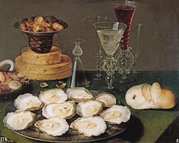 Still Life with Oysters and Glasses à Osias Beert I.