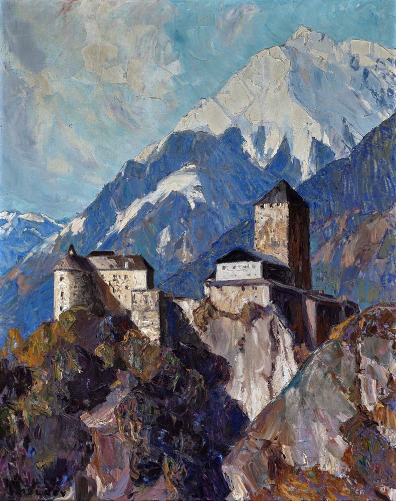 Castle Tyrol near Meran à Oskar Mulley