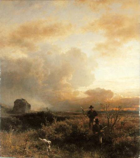 Clearing Thunderstorm in the Countryside à Oswald Achenbach