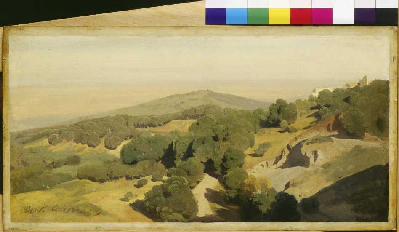 Sabiner Berge bei Tivoli à Oswald Achenbach
