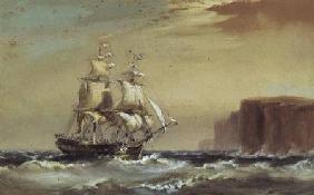Emigrant ship arriving off Sydney Heads