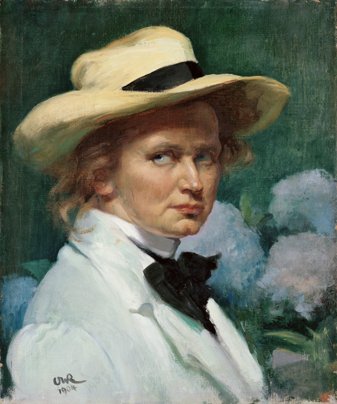 Self-Portrait with Hat à Ottilie Roederstein
