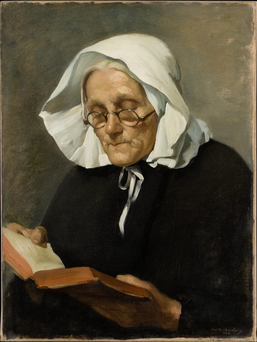 Old Woman Reading à Ottilie Roederstein