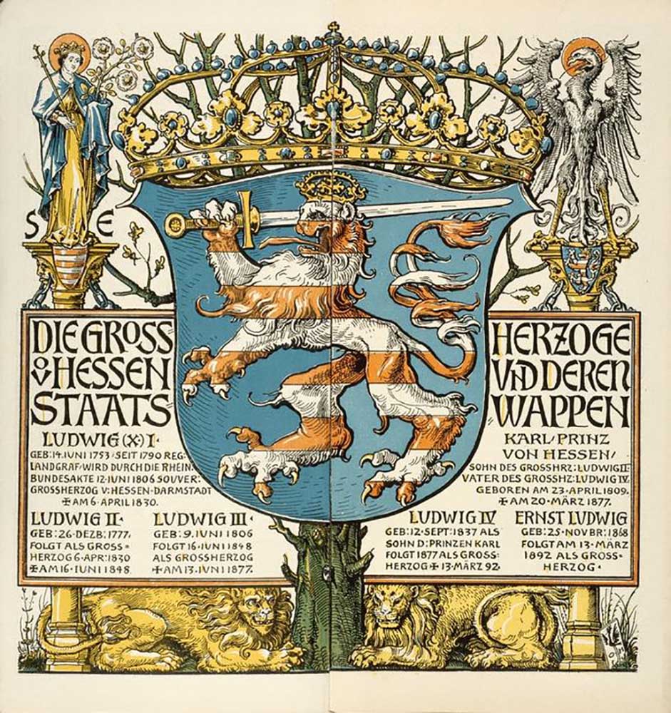 The Grand Dukes of Hesse and their national emblem à Otto Hupp