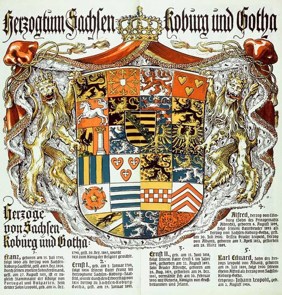 Duchy of Saxony Koburg and Gotha / Duke of Saxony-Koburg and Gotha à Otto Hupp