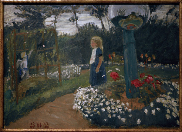 Elsbeth im Garten à Otto Modersohn