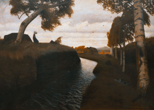 Moorkanal à Otto Modersohn