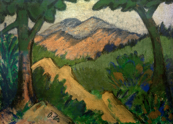 Paysage de dune (paysage de forêt) à Otto Mueller