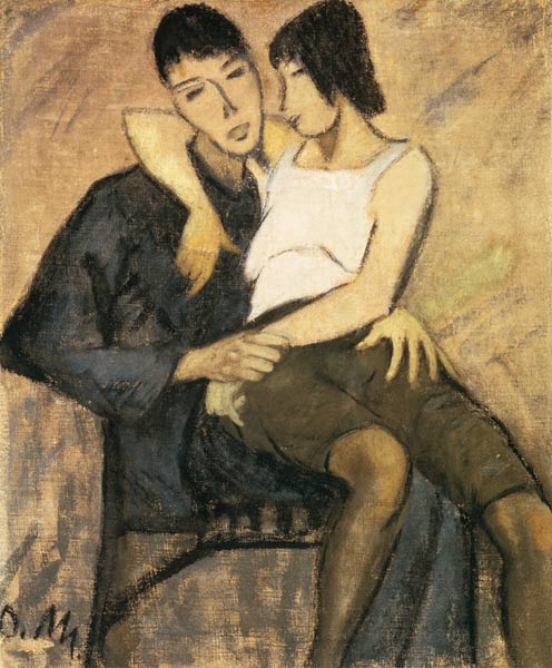 Couple assis à Otto Mueller