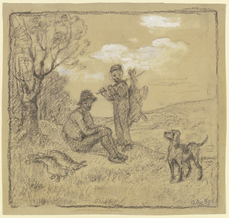 The young poacher à Otto Scholderer