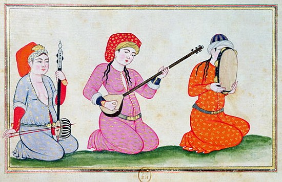 Musicians, from ''Costumes de la Cour et de la Ville de Constantinople'' à École ottomane