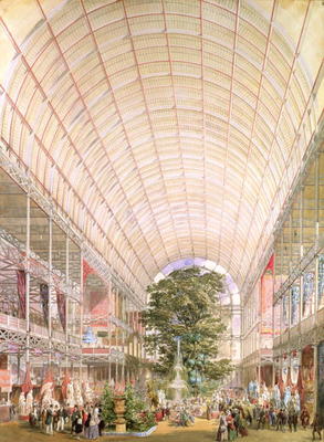 Great Exhibition of 1851. Decoration of the transept à Owen Jones