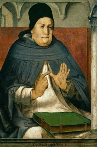 Portrait of St. Thomas Aquinas (1225-74) à P. P.