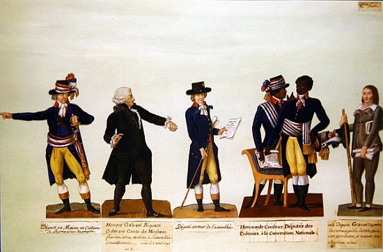 Deputies of the National Convention, Mirabeau and Deputy Granet. c.1794-5 à P. A. Lesueur