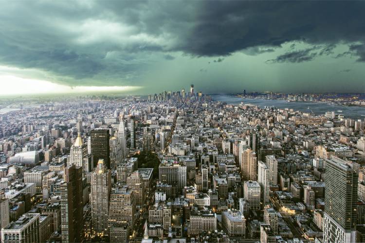 New-York under storm à Pagniez