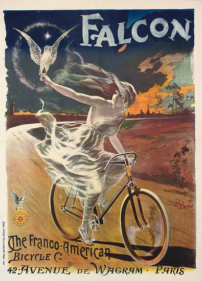 Poster advertising Falcon bicycles à Pal
