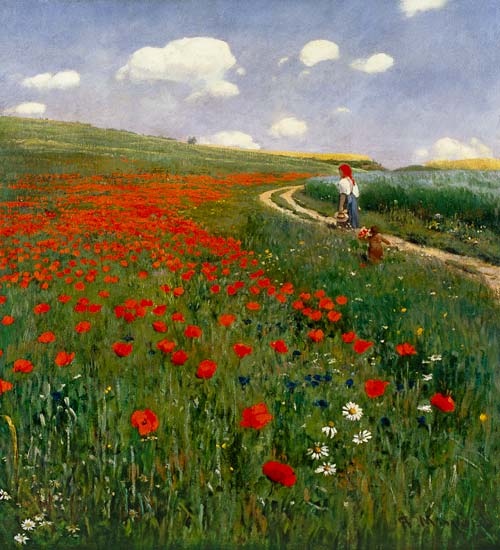 The Poppy Field à Pal Szinyei Merse