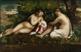 Two Nymphs at Rest (Jupiter and Callisto?)