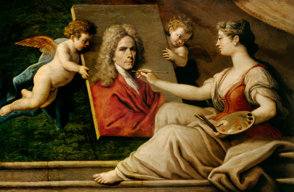 Self Portrait in an Allegory of the Arts à Paolo de Matteis