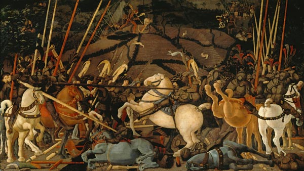 Die Schlacht von San Romano à Paolo Uccello