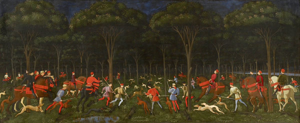 The Hunt in the Forest à Paolo Uccello