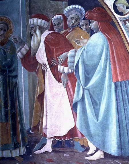 The Dispute of St. Stephen, detail of The Saint Preaching, from the Cappella dell'Assunta (Chapel of à Paolo Uccello