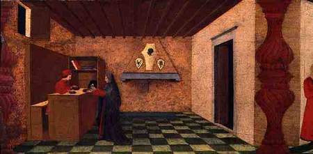 Predella of the Profanation of the Host: The Christian Woman Forced to Redeem her Cloak at the Price à Paolo Uccello