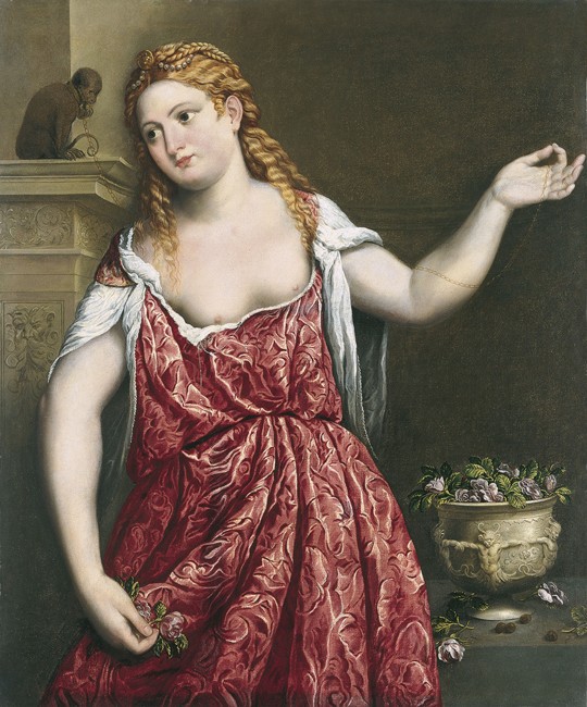 Portrait of a young Woman à Paris Bordone
