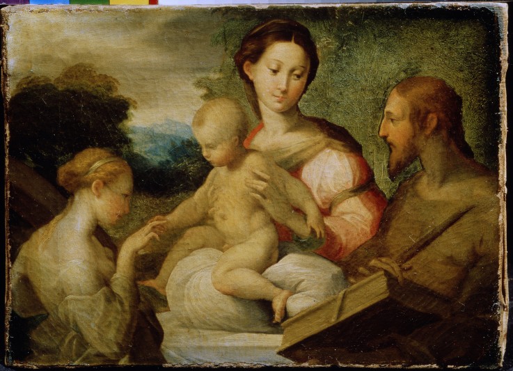 The Mystical Marriage of Saint Catherine à Parmigianino (dit le Parmesan)