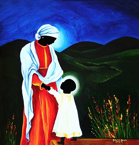 Madonna and child - First steps à Patricia  Brintle