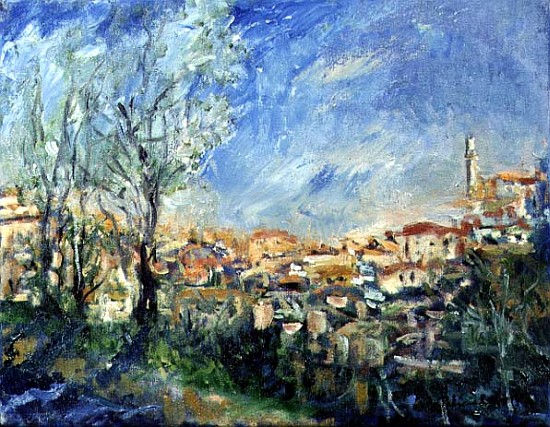 The Rooftops of Siena, 1995 (oil on canvas)  à Patricia  Espir