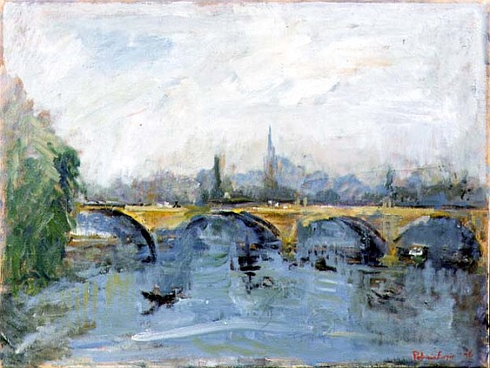 The Serpentine Bridge, London, 1996 (oil on canvas)  à Patricia  Espir