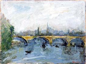 The Serpentine Bridge, London, 1996 (oil on canvas) 