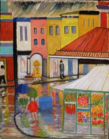 Spring Rain, Bywood Market à  Patricia  Eyre