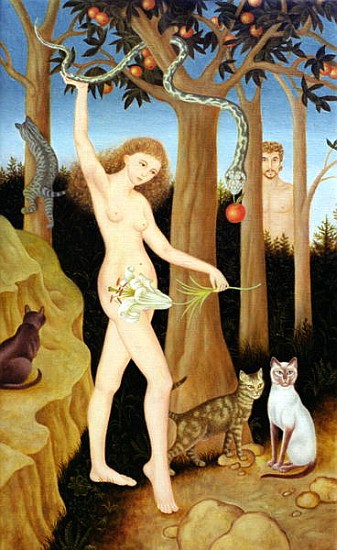 Adam & Eve, 1990 (oil on canvas)  à Patricia  O'Brien