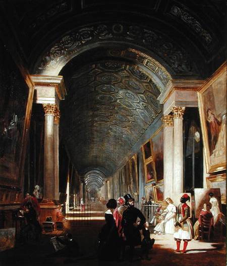 View of the Grande Galerie of the Louvre à Patrick Allan-Fraser