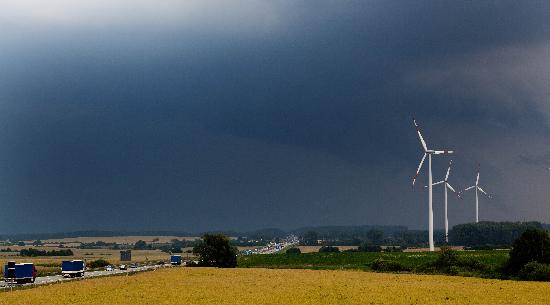 Unwetter in Frankfurt (Oder) à Patrick Pleul