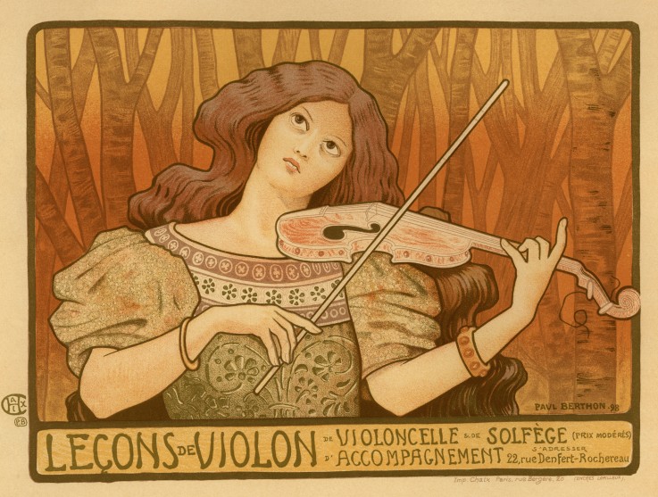 Leçons de Violon (Poster) à Paul Berthon