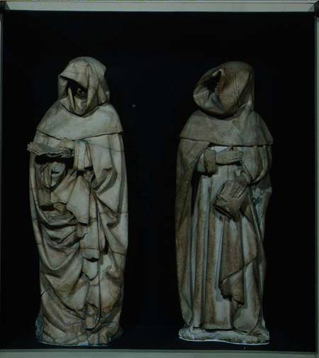 Two Mourners, from the Tomb of Duc de Berry in Bourges Cathedral à Paul Bobillet