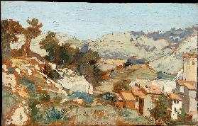 Landscape near Roquevaire in Provence