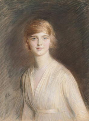 Portrait of Jacqueline (pastel on paper) à Paul Cesar Helleu