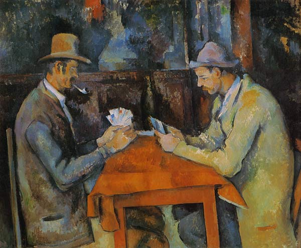 Les joueurs de cartes à Paul Cézanne