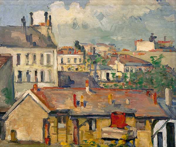 Les toits à Paul Cézanne