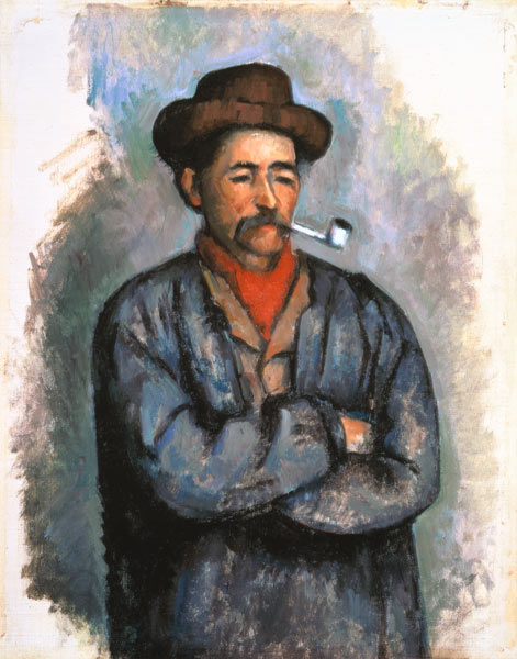 Homme avec une pipe à Paul Cézanne