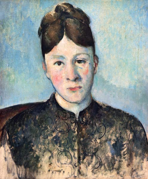 Portrait de madame Cézanne  à Paul Cézanne